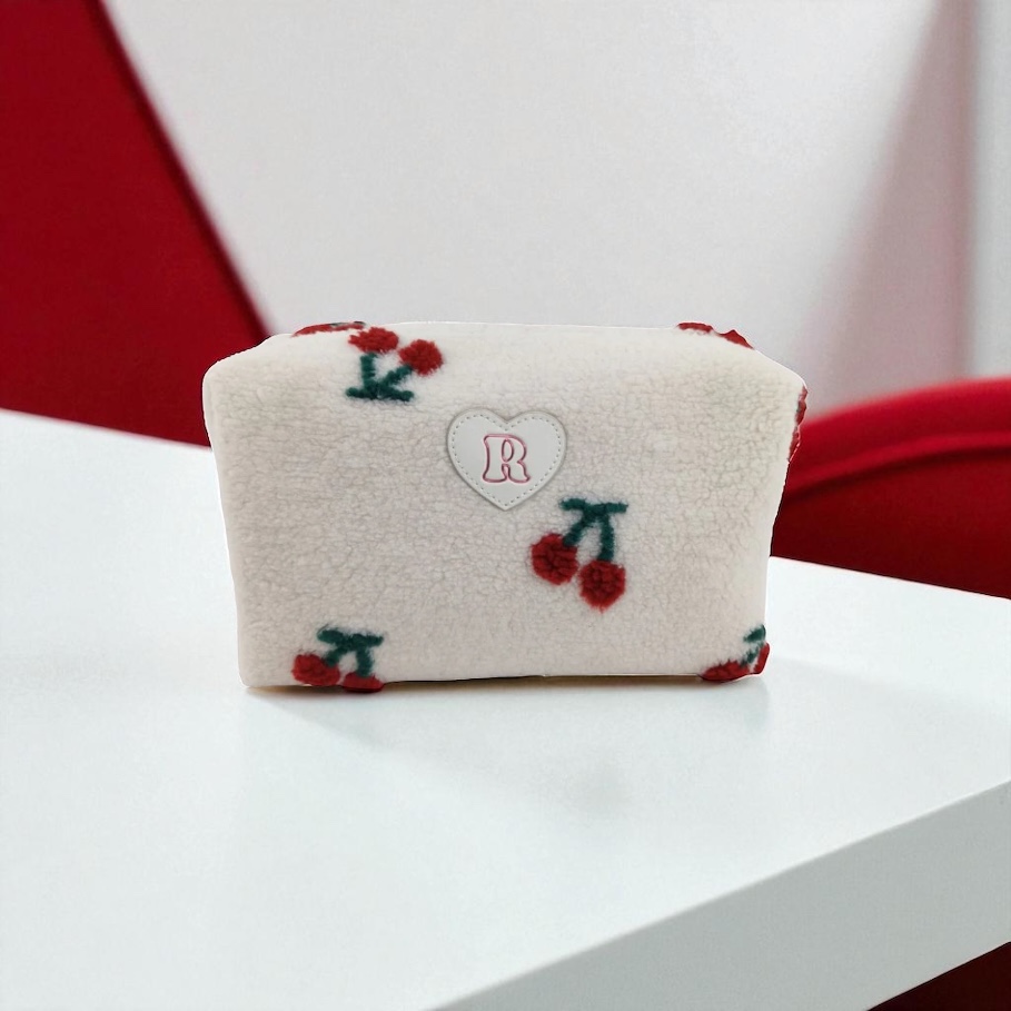 Trousse de maquillage Cerise blanche XL