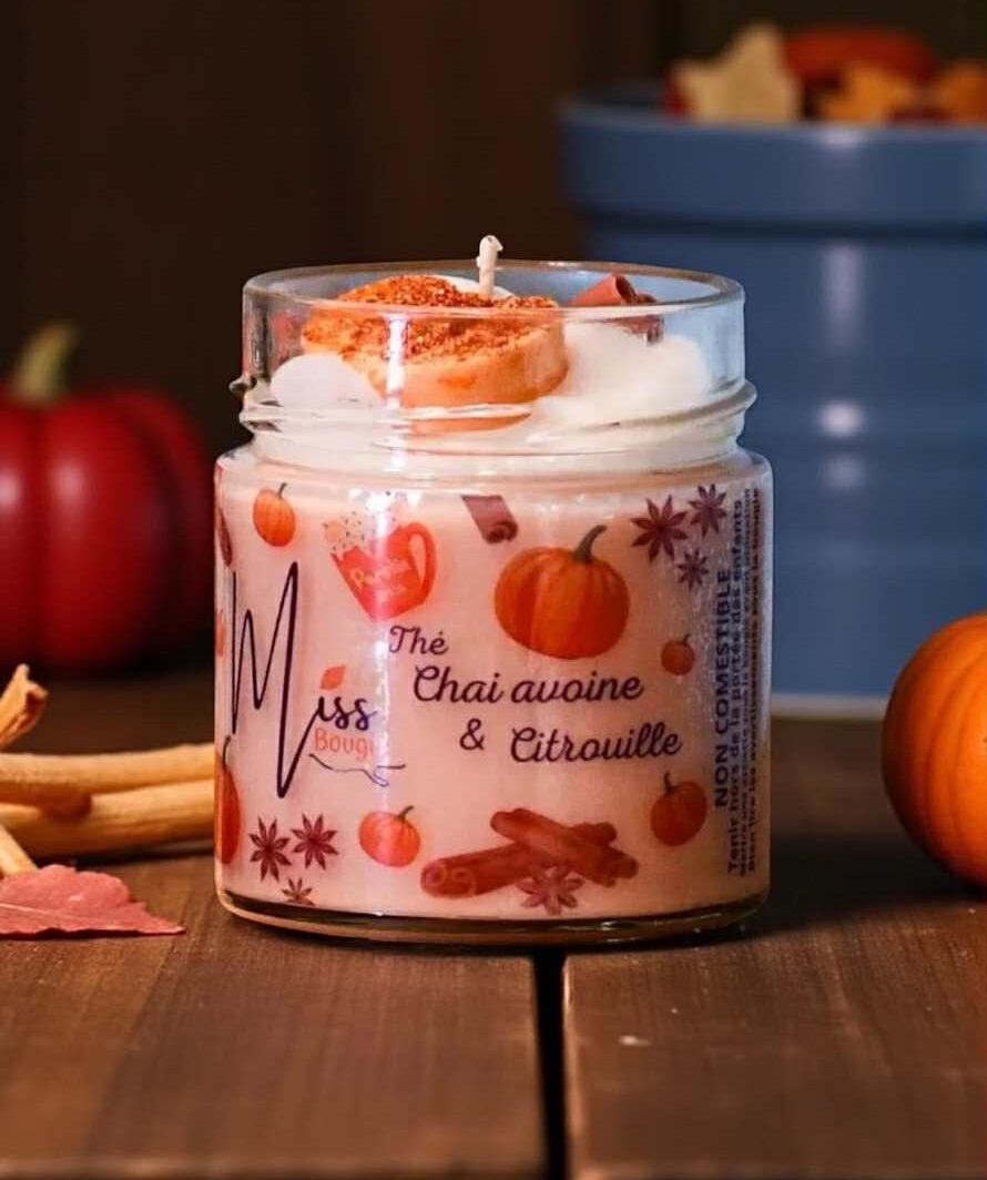 Bougie Thé Chai Avoine & Citrouille 212 ml