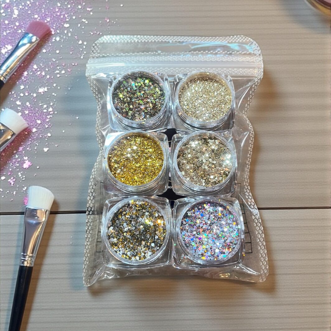 ENSEMBLE DE 6 PAILLETTES HOLOGRAPHIQUES